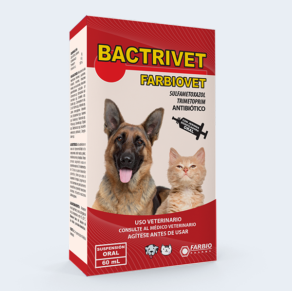 BACTRIVET SUSPENSIÓN ORAL SULFAMETOXAZOL 8GR Y TRIMETROPRIN 1,6G