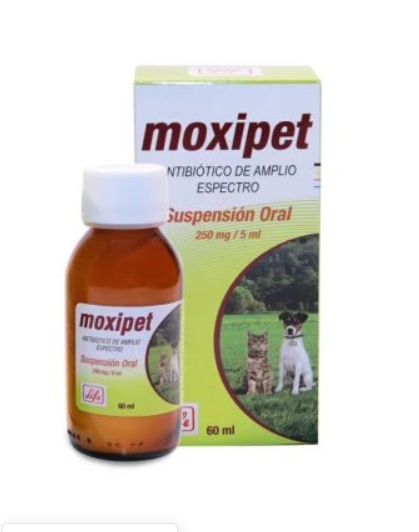 MOXIPET SUSPENSIÓN ORAL 250MG/5ML