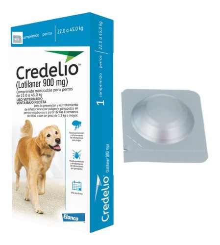 CREDELIO 900MG POR 3 UNIDADES 22 - 45 KG