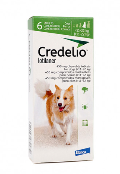 CREDELIO 450MG POR 3 UNIDADES 11-22KG
